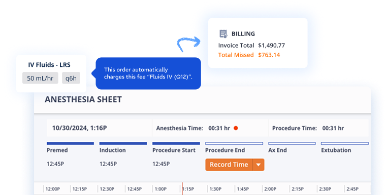 Instinct EMR Treatment Sheets & Anesthesia Mode Example